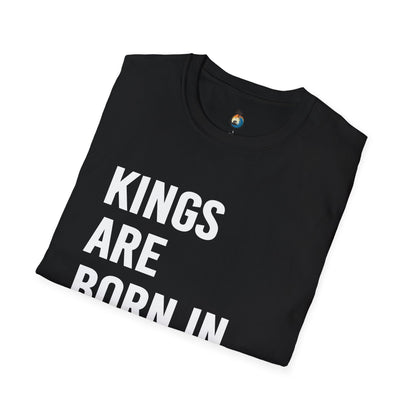 Kings Are Born In August T-Shirt, Unisex Softstyle Tee