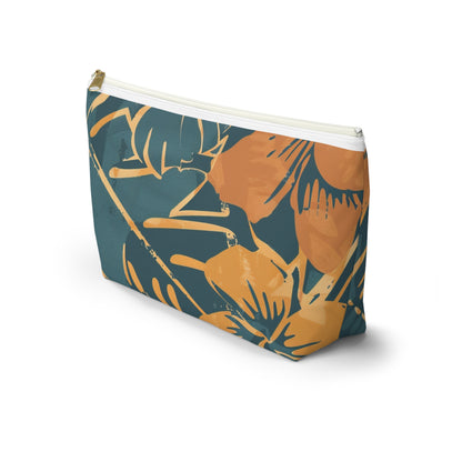 Tropical Floral Accessory Pouch, Makeup Bag, Toiletry Organizer, Clutch Purse, Summer Gift, Travel Essentials
