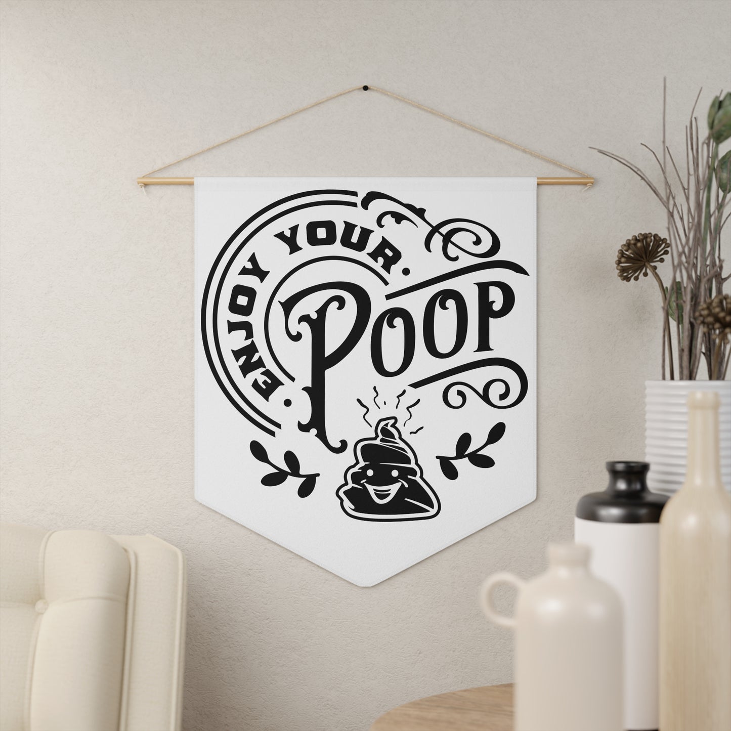 Enjoy Your Poop Banner Playful Wall Pennant, Humorous Home Decor, Quirky Gift for Friends, Unique Baby Shower Decoration, Fun Nursery [...]
