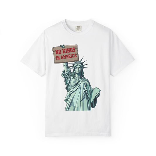 Unisex Garment-Dyed T-Shirt, No Kings in America Tee, Empowerment Shirt, Political Statement Tee, Liberty Graphic Shirt, Casual Wear, [...]