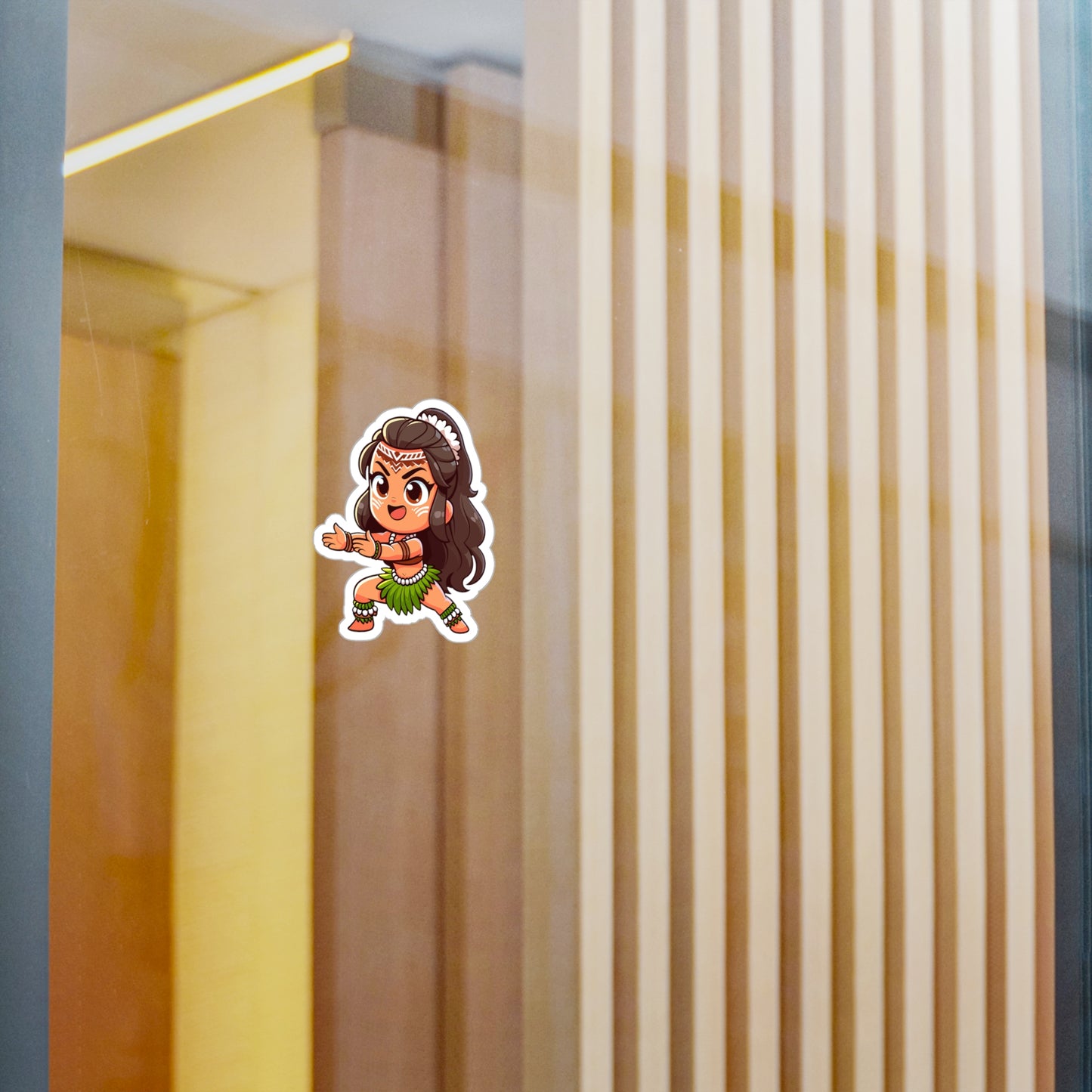 Hula Dancer Kiss-Cut Vinyl Decals for Fun Home Decor