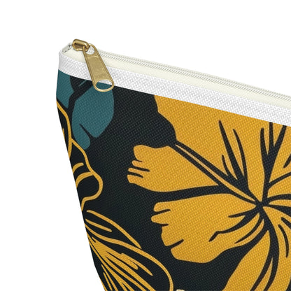 Tropical Floral Accessory Pouch | Makeup Bag, Travel Organizer, Zip Pouch, Gift for Her, Summer Vibe