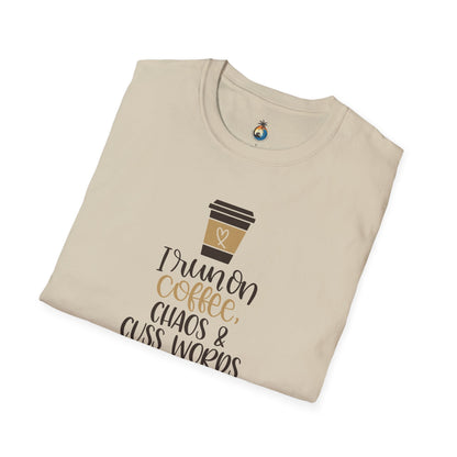 Coffee Chaos Unisex T-Shirt, Funny Coffee Lover Tee, Gift for Baristas, Casual Everyday Wear, Perfect for Birthdays, Holidays
