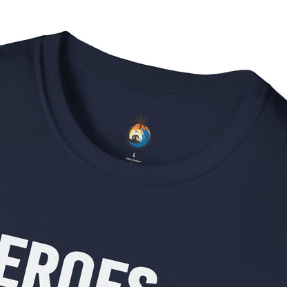 Heroes Are Born in September Unisex T-Shirt, Birthday Gift, Casual Wear, September Celebration, Hero Theme