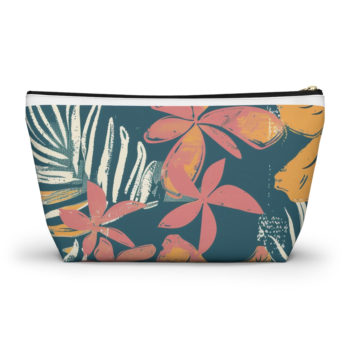 Tropical Floral Accessory Pouch | Makeup Bag, Travel Organizer, Pencil Case, Gift for Her, Summer Vibes