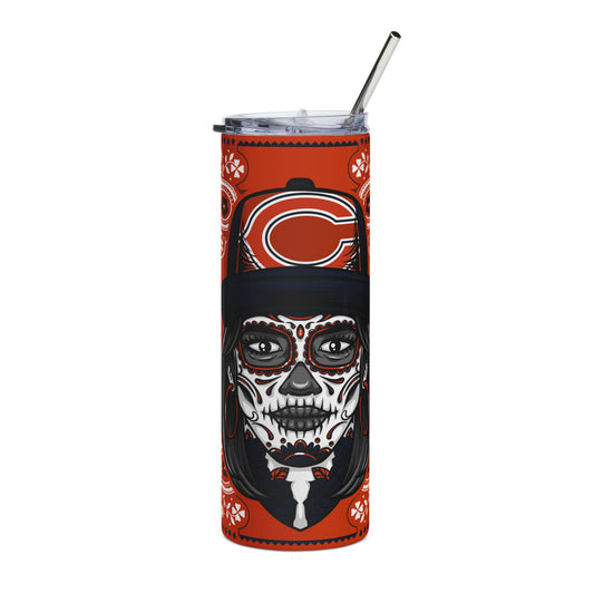 Bears Sugar Skull 20 oz Tumbler – Sublimated, Double-Walled