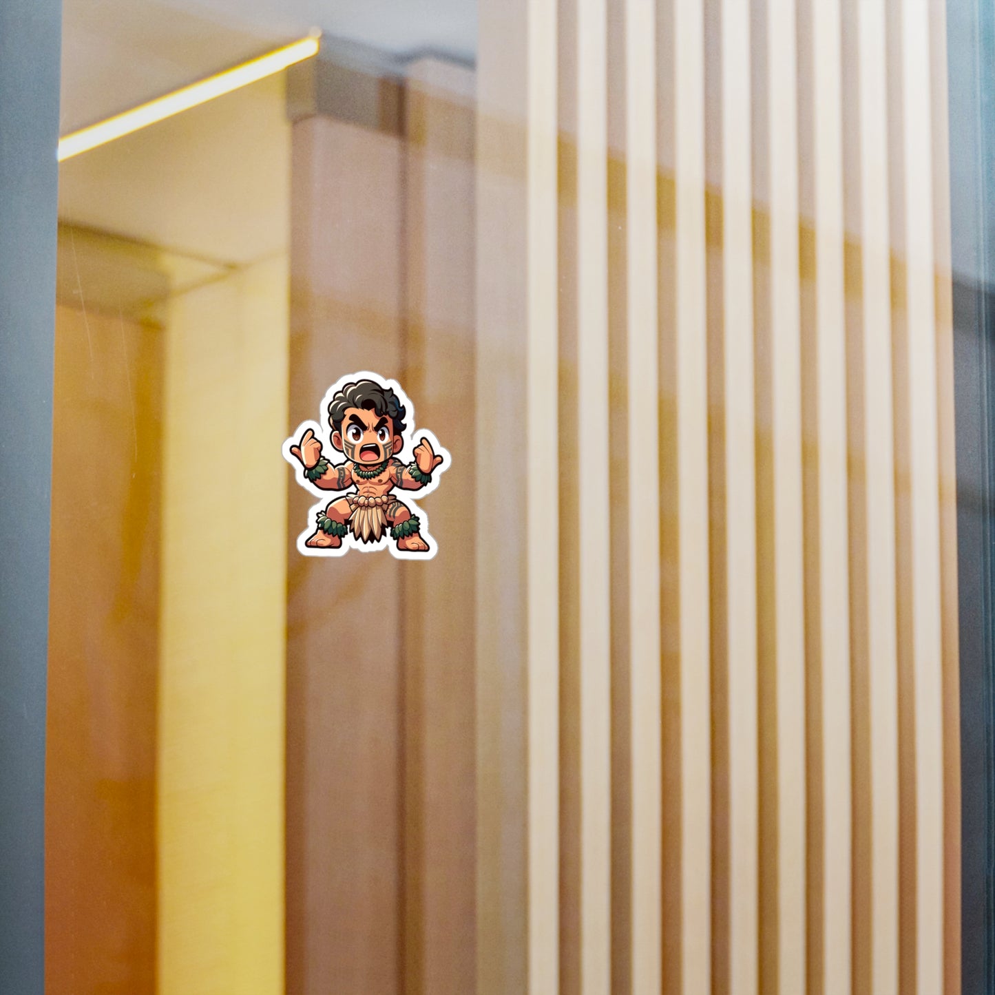 Fun Polynesian Character Vinyl Decals - Perfect for Personalizing Laptops and Water Bottles