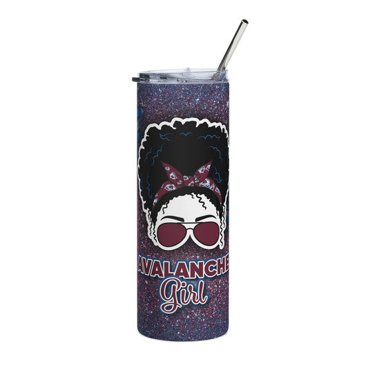 Avalanche Girl Stainless Steel Tumbler | 20oz Insulated Travel Mug | Colorado Gift for Fans