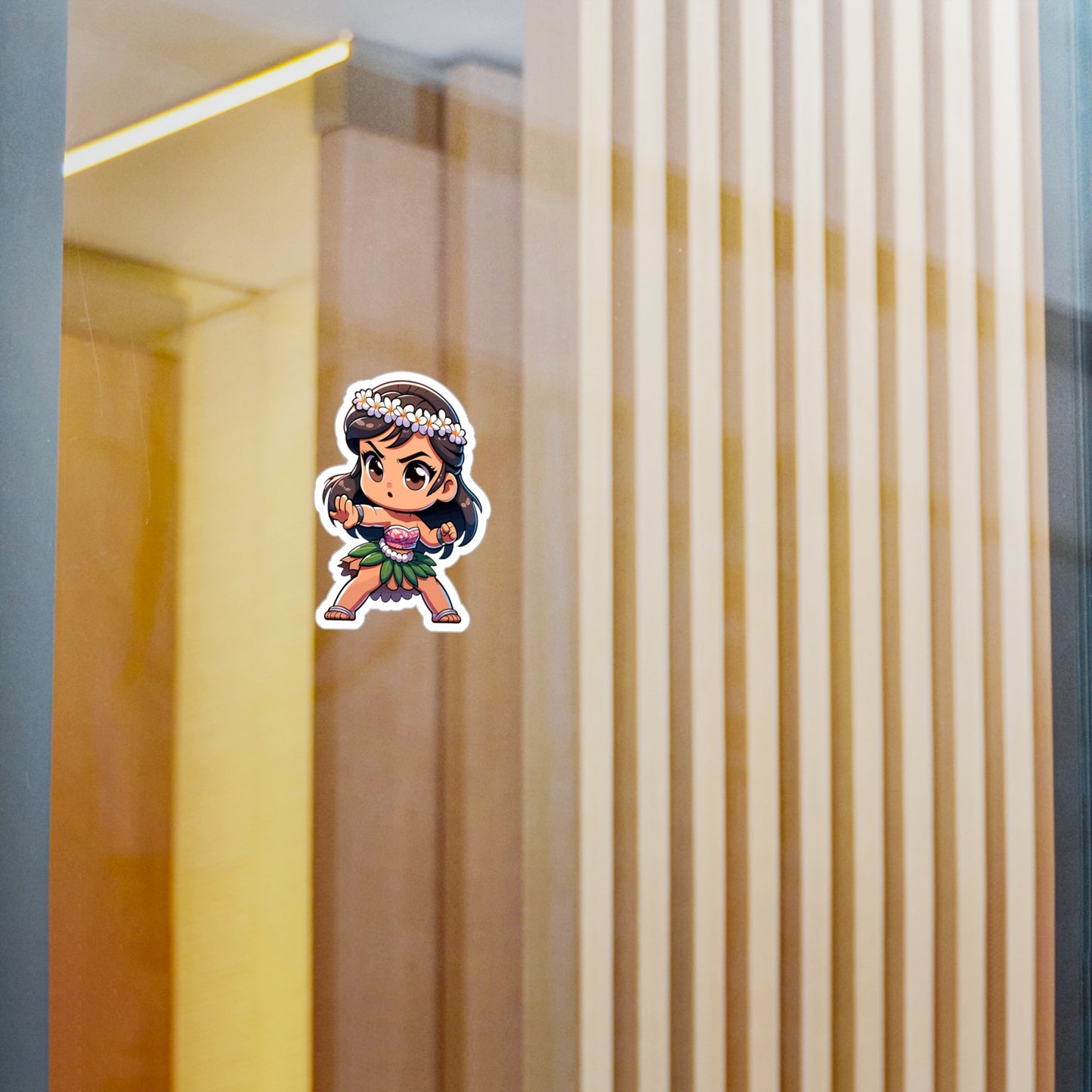 Charming Hula Girl Vinyl Decal | Fun Sticker for Home Decor & Gifts