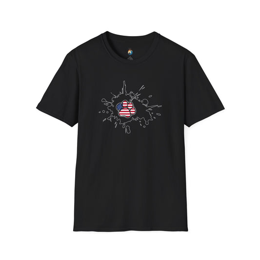 Patriotic Graphic T-Shirt for Unisex, USA Heart Design, Casual Wear, Independence Day Gift, Summer Fashion, Memorial Day