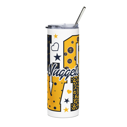 Nuggets Love Tumbler - 20oz Stainless Steel Drinkware for Fans, Sports Events, Gifts, Home, Travel, Cooler Vibes