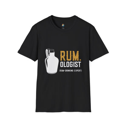 Rumologist Unisex Softstyle T-Shirt, Funny Gift for Rum Lovers, Casual Party Wear, Beach Vacation Tee, Unique Bar Shirt, Summer Essentials