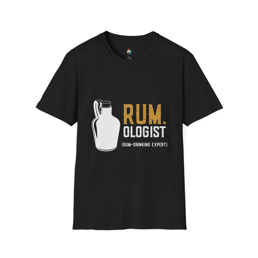 Rumologist Unisex Softstyle T-Shirt, Funny Gift for Rum Lovers, Casual Party Wear, Beach Vacation Tee, Unique Bar Shirt, Summer Essentials