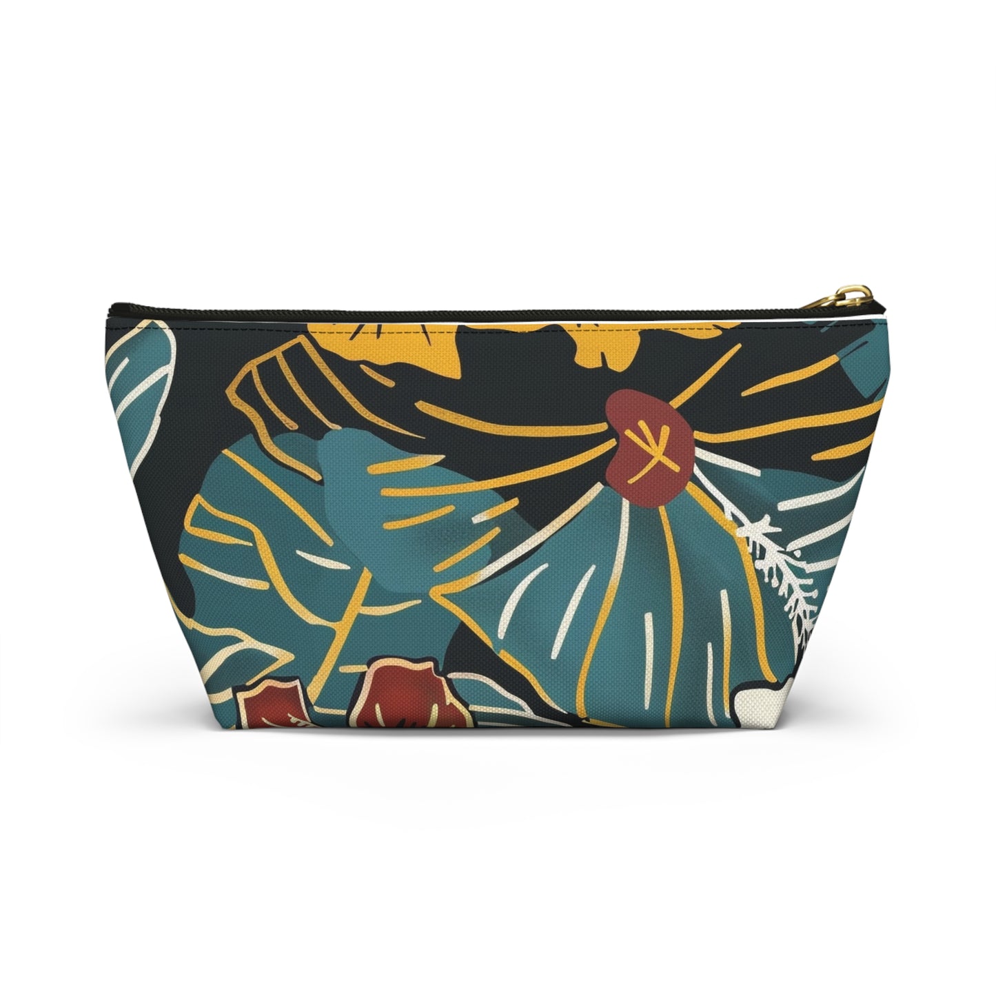 Tropical Floral Accessory Pouch | Makeup Bag, Travel Organizer, Zip Pouch, Gift for Her, Summer Vibe