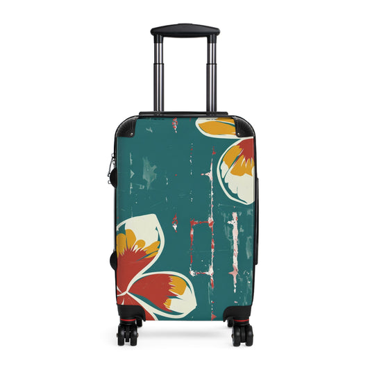 Tropical Floral Suitcase, Personalized Luggage, Travel Bag, Vacation Essentials, Summer Travel, Adventure Gear
