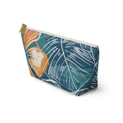 Tropical Floral Accessory Pouch | Chic Travel Bag, Makeup Organizer, Gift for Her, Summer Vibes, Eco-Friendly Design