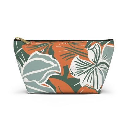 Floral Accessory Pouch, Travel Organizer, Makeup Bag, Gift for Her, Tropical Vibe, Cosmetic Pouch, Essentials Holder