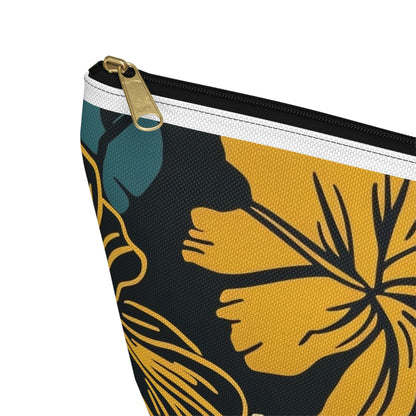 Tropical Floral Accessory Pouch | Makeup Bag, Travel Organizer, Zip Pouch, Gift for Her, Summer Vibe