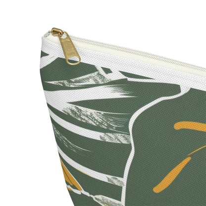 Tropical Accessory Pouch, Eco-Friendly Makeup Bag, Travel Organizer, Floral Storage Case, Gift for Her, Functional Purse
