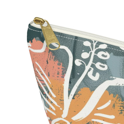 Floral Accessory Pouch, Makeup Bag, Travel Cosmetic Case, Organizer for Gifts, Summer Vibes, Flower Print, Cute Storage