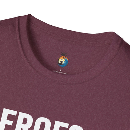 Heroes Are Born in July Unisex Softstyle T-Shirt, Birthday Gift Tee, Casual Wear, Summer Outfit, Party T-Shirt