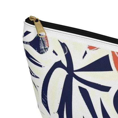 Tropical Floral Accessory Pouch, Makeup Bag, Travel Organizer, Gift for Her, Summer Essentials, Eco-Friendly Fashion