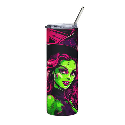 Halloween Witch Stainless Steel Tumbler, 20oz | Spooky Travel Mug, Gift for Witch Lovers, Reusable Drinkware, Fall Decor