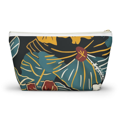 Tropical Floral Accessory Pouch | Makeup Bag, Travel Organizer, Zip Pouch, Gift for Her, Summer Vibe