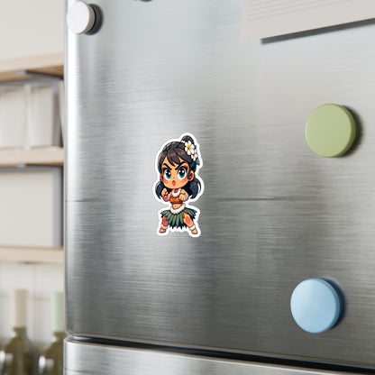 Cute Hula Girl Vinyl Decals for Fun Personalization