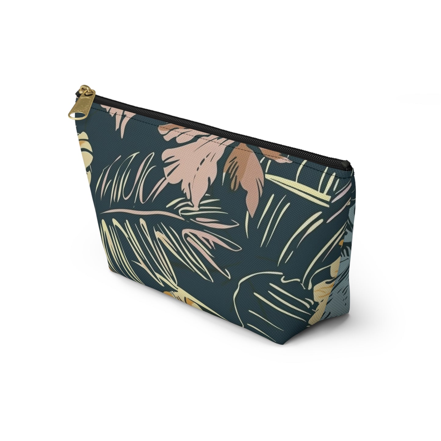 Tropical Floral Accessory Pouch, Makeup Bag, Travel Organizer, Gift for Her, Floral Print, Summer Vibes, Zip Pouch