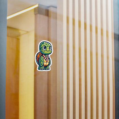 Cute Turtle Kiss-Cut Vinyl Decal for Nature Lovers