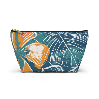 Tropical Floral Accessory Pouch | Chic Travel Bag, Makeup Organizer, Gift for Her, Summer Vibes, Eco-Friendly Design