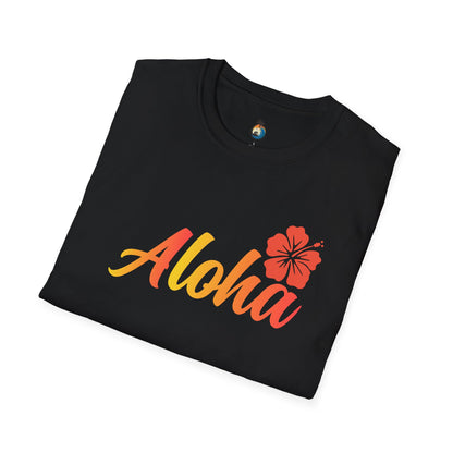 Aloha Floral Unisex T-Shirt, Beachwear, Summer Vibe, Vacation Tee, Tropical Gift, Casual Wear