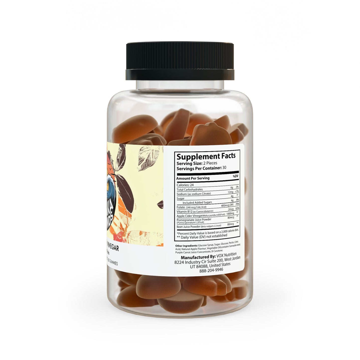 Apple Cider Vinegar Gummies (60 Gummies)