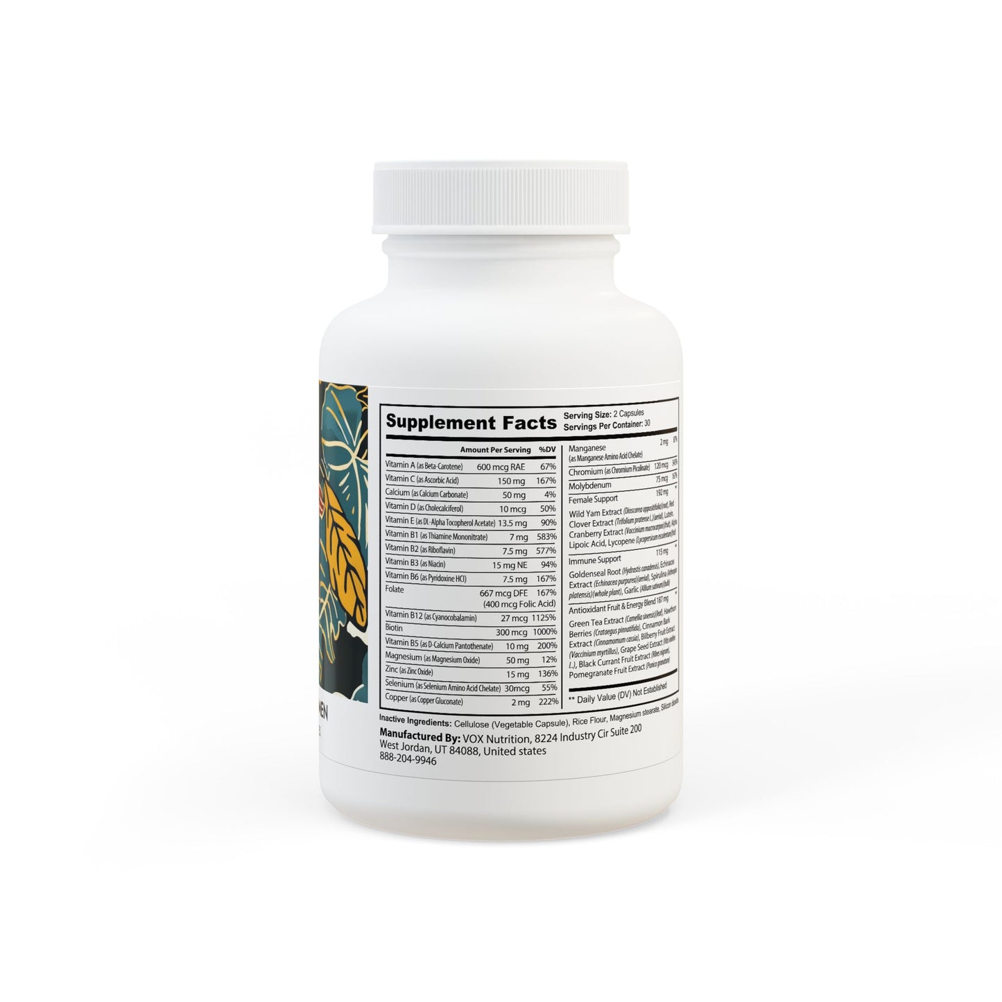 Multivitamin for Women Supplement (60 Capsules)