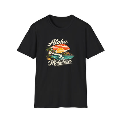 Aloha Mokulēʻia T-Shirt — Vintage Hawaiian Sunset Surf Tee