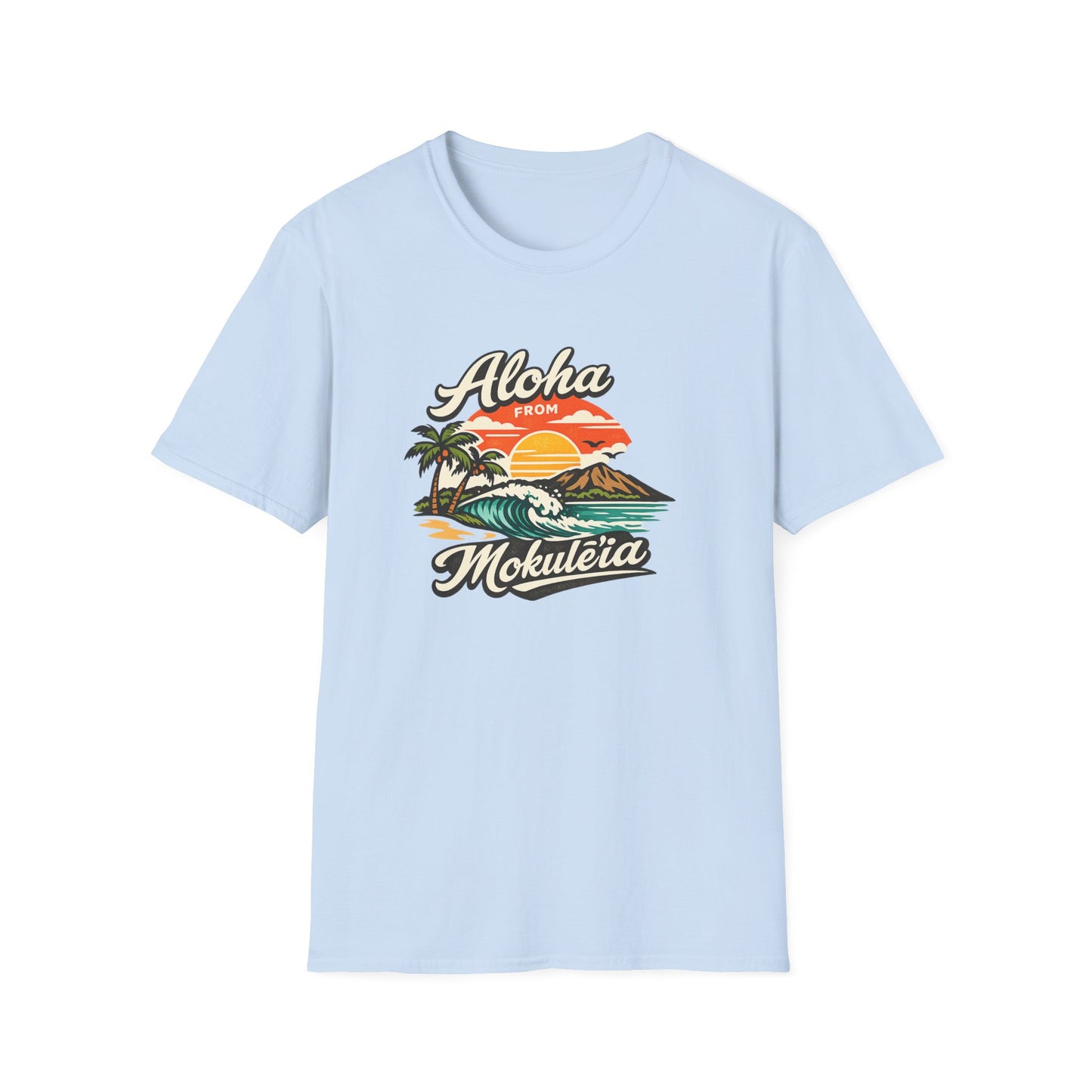 Aloha Mokulēʻia T-Shirt — Vintage Hawaiian Sunset Surf Tee