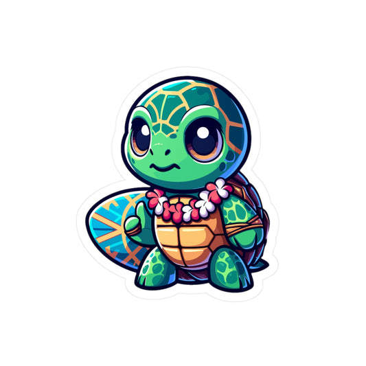 Cute Turtle Kiss-Cut Vinyl Decals for Fun Decor