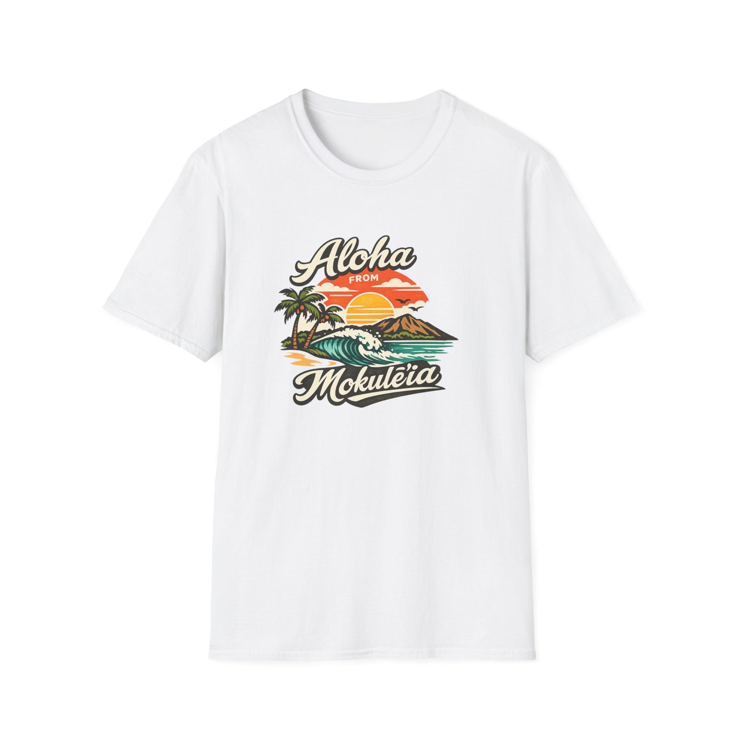 Aloha Mokulēʻia T-Shirt — Vintage Hawaiian Sunset Surf Tee
