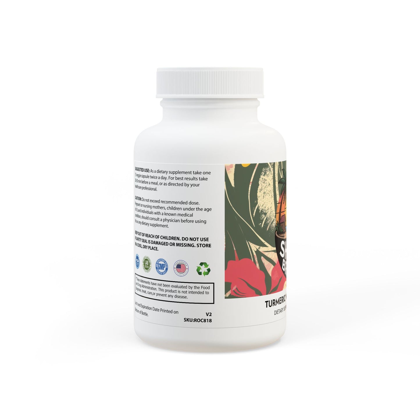 Turmeric with BioPerine® (Black Pepper Fruit Extract) Supplement (60 Capsules)