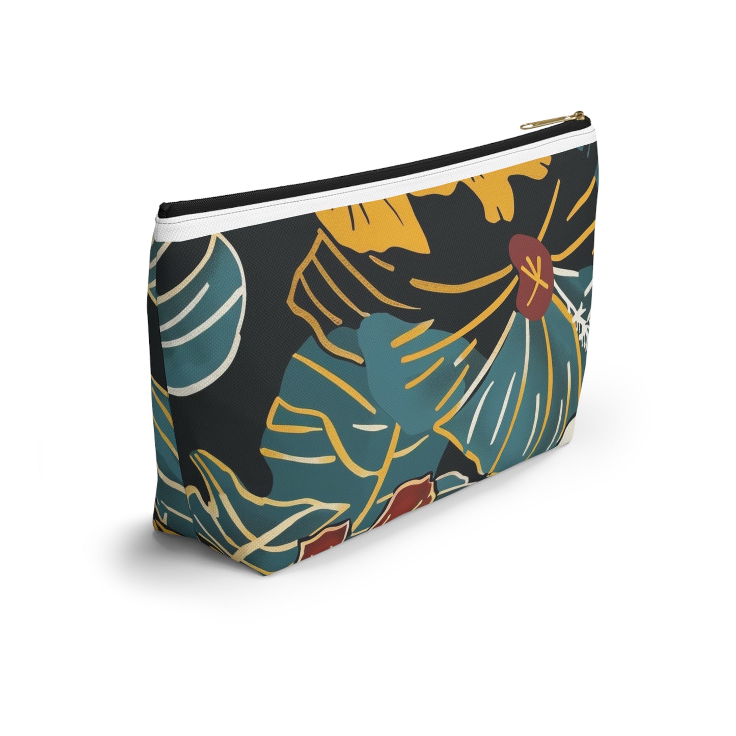 Tropical Floral Accessory Pouch | Makeup Bag, Travel Organizer, Zip Pouch, Gift for Her, Summer Vibe