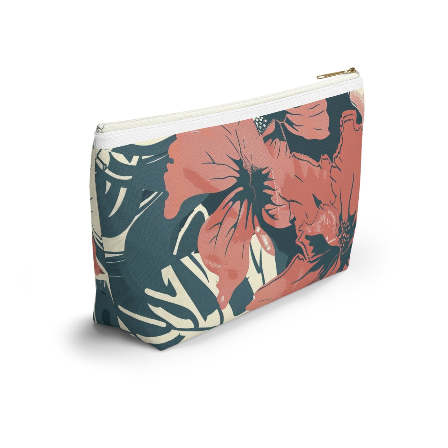 Tropical Floral Accessory Pouch | Makeup Bag, Travel Organizer, Toiletry Case, Gift Idea, Summer Essentials
