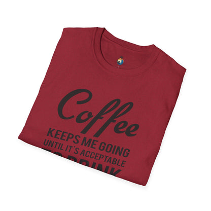 Coffee Wine Humor T-Shirt, Funny Gift, Unisex Casual Tee, Wine Lover Apparel, Coffee Addict Shirt, Birthday Present