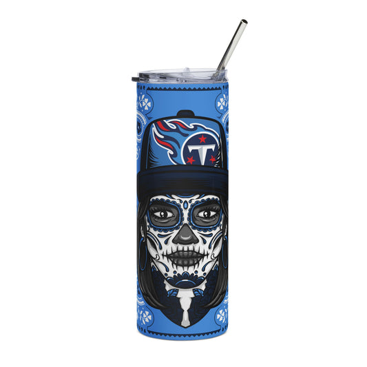 Titans Sugar Skull 20 oz Tumbler – Sublimated, Double-Walled