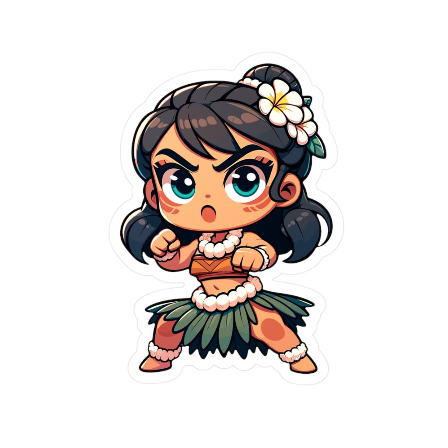Cute Hula Girl Vinyl Decals for Fun Personalization