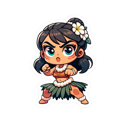 Cute Hula Girl Vinyl Decals for Fun Personalization