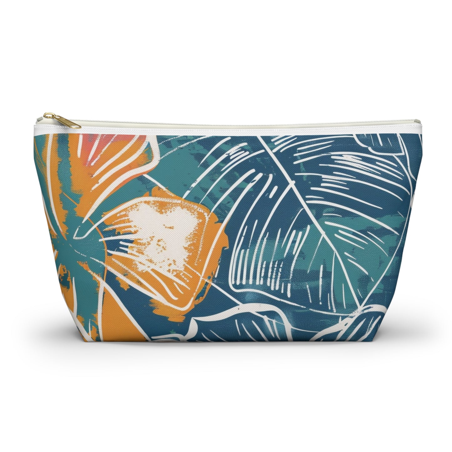 Tropical Floral Accessory Pouch | Chic Travel Bag, Makeup Organizer, Gift for Her, Summer Vibes, Eco-Friendly Design