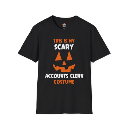 Scary Accounts Clerk Costume T-Shirt | Unisex Softstyle