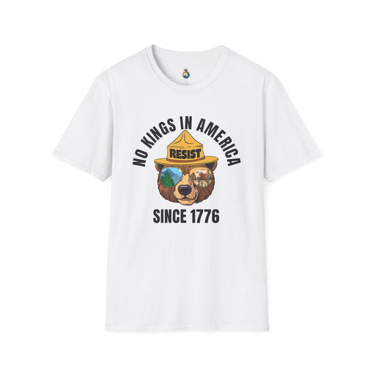 Resist America Bear T-Shirt, Unisex Graphic Tee, Protest Wear, Vintage Style Shirt, Gifts for Activists, Casual Streetwear