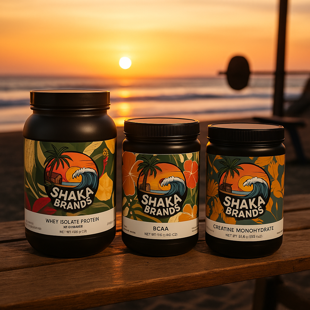 Shaka Brands Aloha Performance Stack – Whey Isolate, BCAA & Creatine